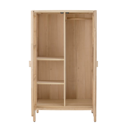 Bloomingville Marikka Pine and Rattan Wardrobe