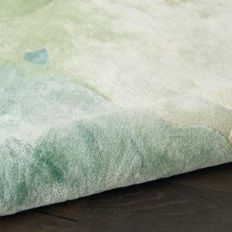 Nourison Prismatic Seafoam Statement Rug - Blue & Green