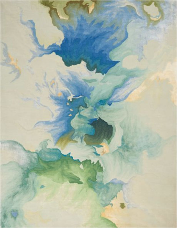 Nourison Prismatic Seafoam Statement Rug - Blue & Green
