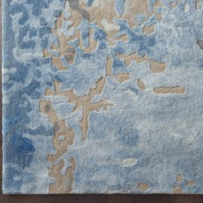 Nourison Prismatic Distressed Denim Rug - Blue & Grey