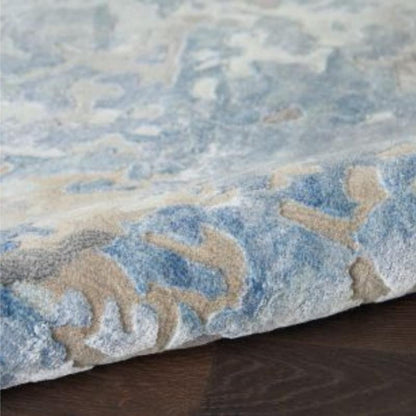 Nourison Prismatic Distressed Denim Rug - Blue & Grey