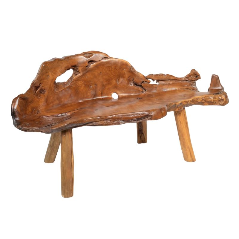 Avelor Medium Garden Teak Root Bench