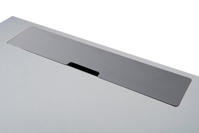 Gillmore Adriana Adriana White & Dark Chrome Desk Dressing Table