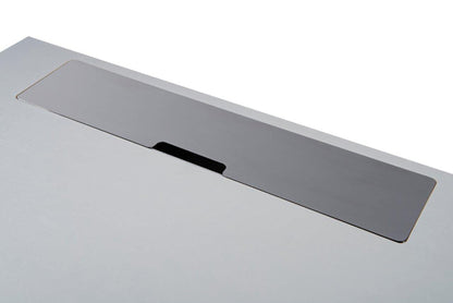 Gillmore Adriana Adriana White & Dark Chrome Desk Dressing Table