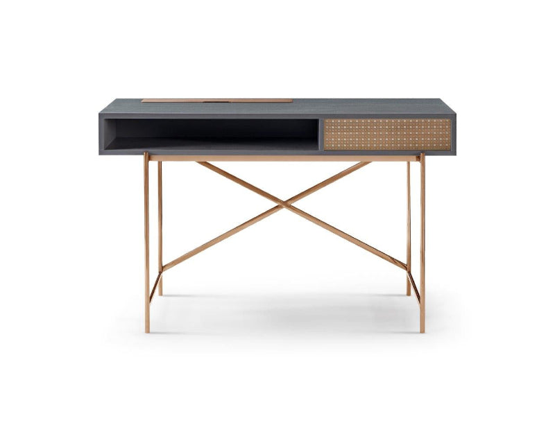 Gillmore Adriana Adriana Grey & Bronze Desk Dressing Table