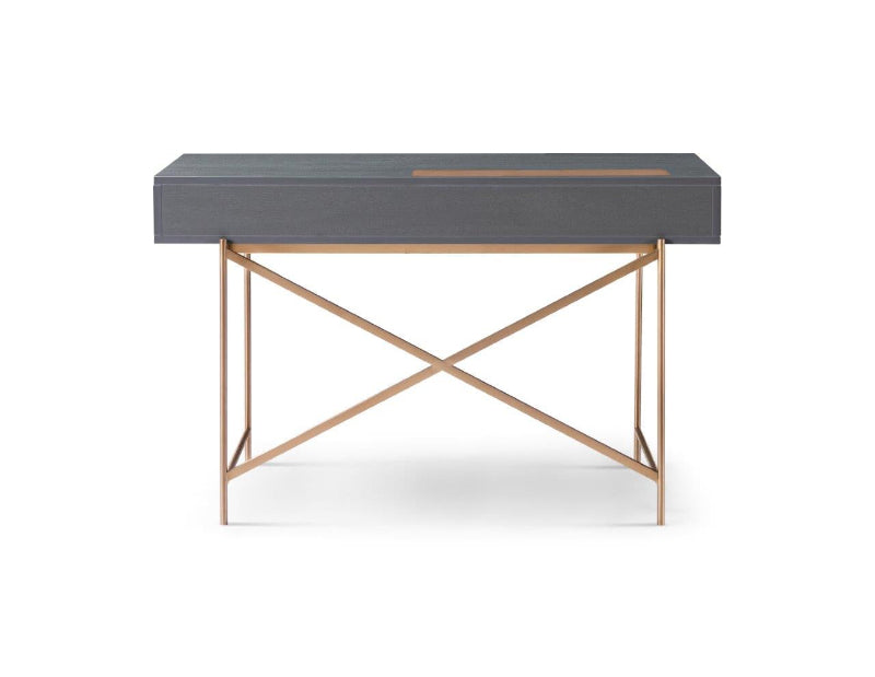 Gillmore Adriana Adriana Grey & Bronze Desk Dressing Table