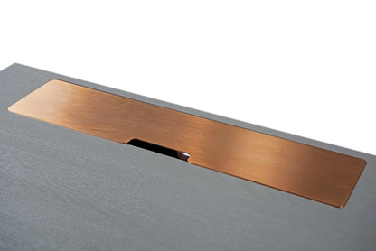 Gillmore Adriana Adriana Grey & Bronze Desk Dressing Table