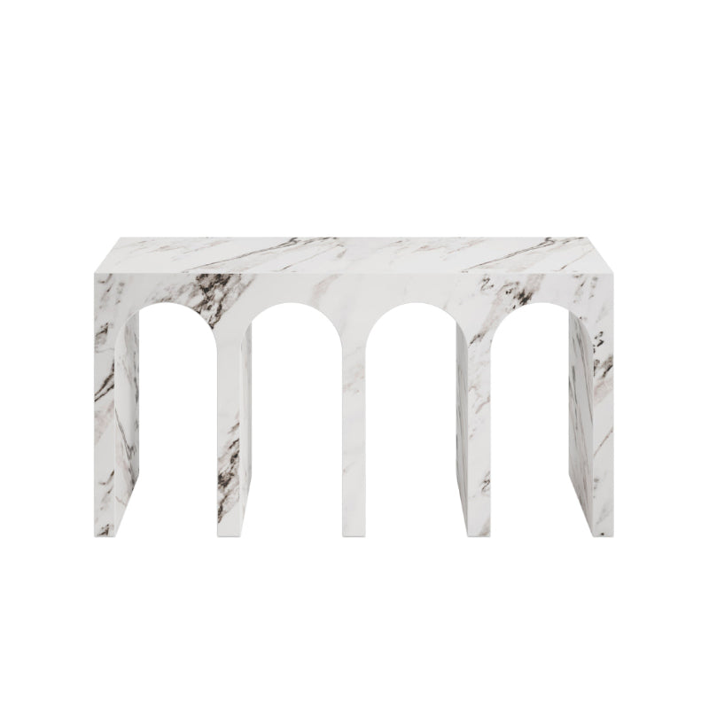 Marble-patterned comb on a white background