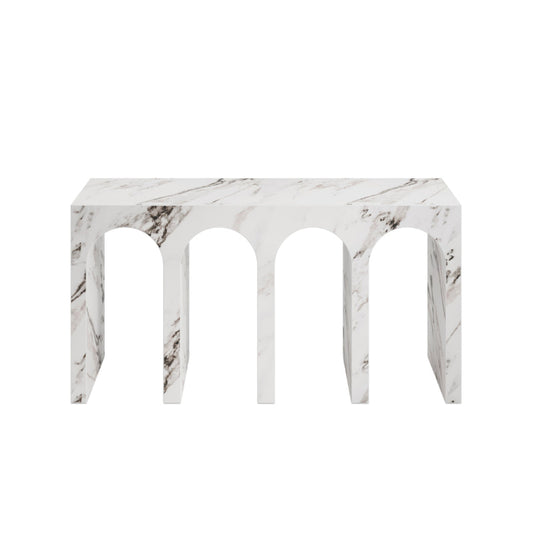 Marble-patterned comb on a white background