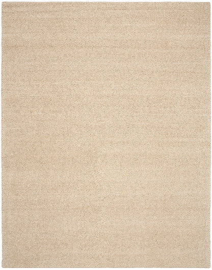 A square natural fiber area rug with a textured, woven jute or seagrass appearance in a light beige color, shown flat against a white background.