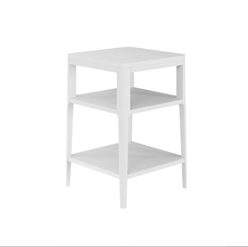 DI Designs Abberley White End Table