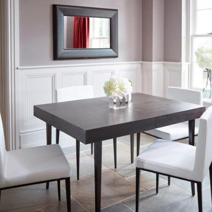 Gillmore Fitzroy Charcoal Stained Oak Veneer Extending Dining Table