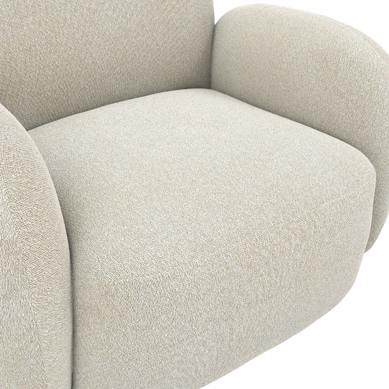 Close-up of a textured beige fabric surface