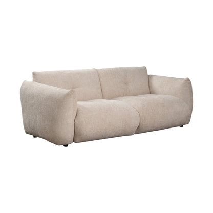 Beige sofa on a white background