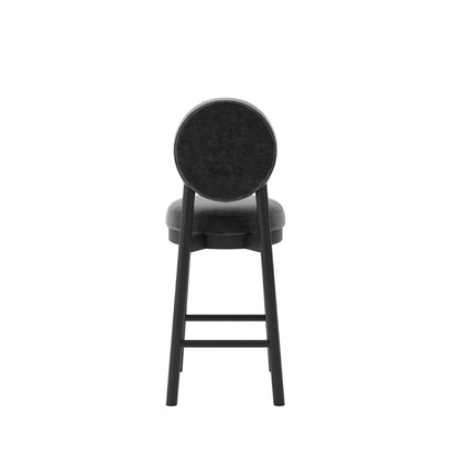 Oti Maru Monument Velvet Chenille Counter Stool