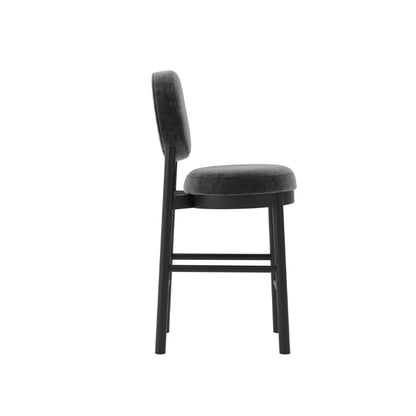 Oti Maru Monument Velvet Chenille Counter Stool