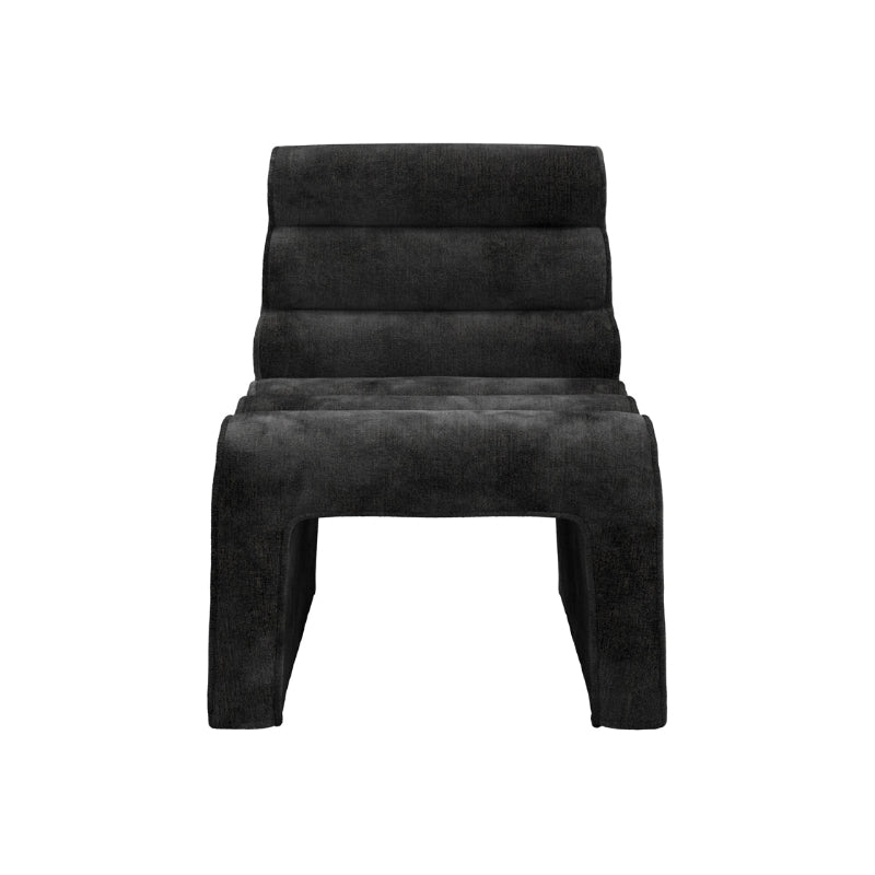 Black chair on a white background