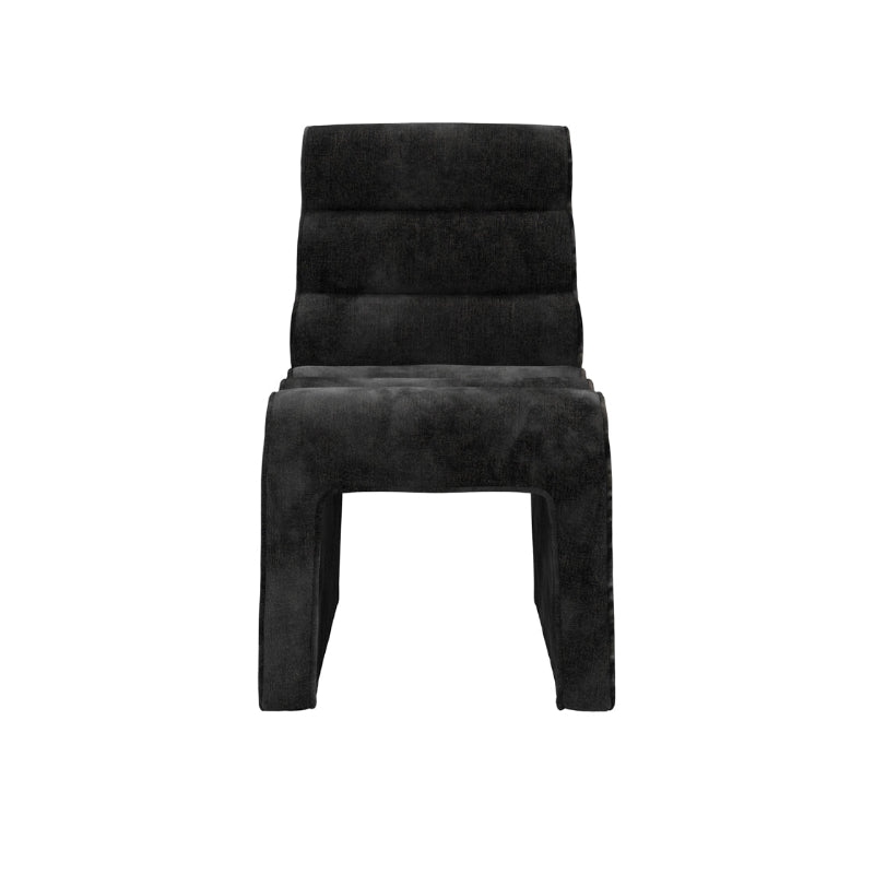 Black chair on a white background