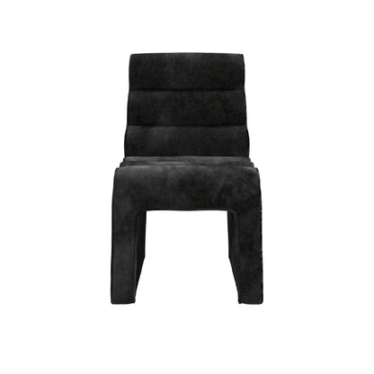 Black chair on a white background