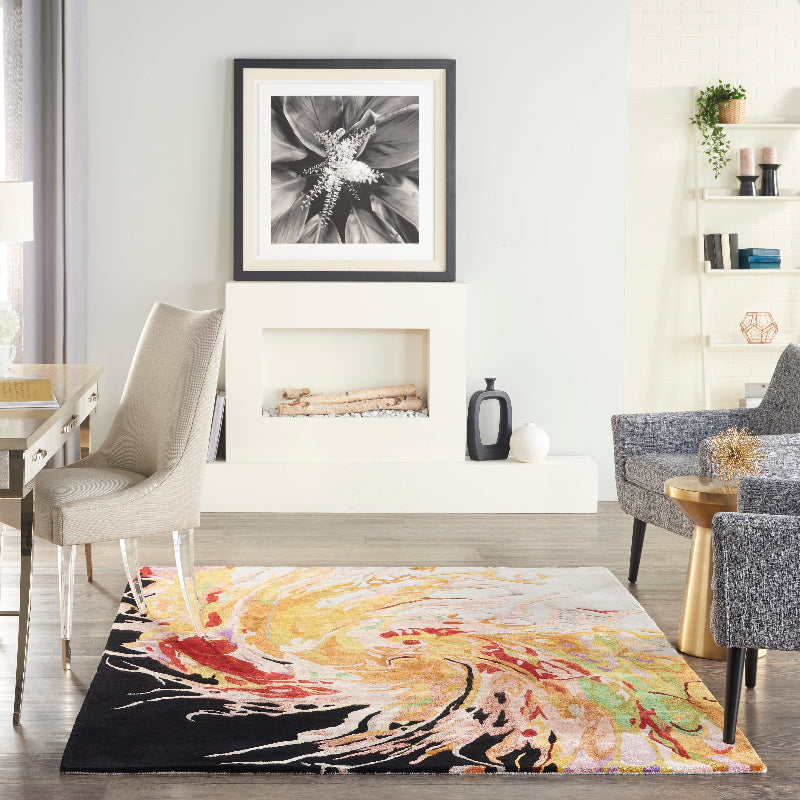 Nourison - Nourison Prismatic Vibrant Statement Rug - Multicolour