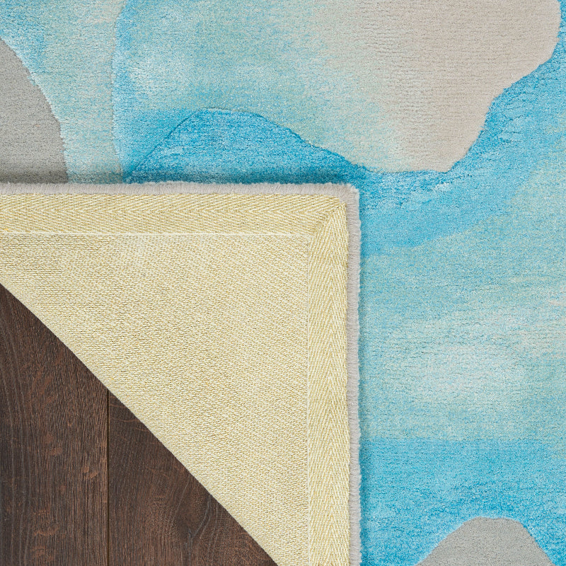 Nourison Prismatic Sea Mist Blue Rug