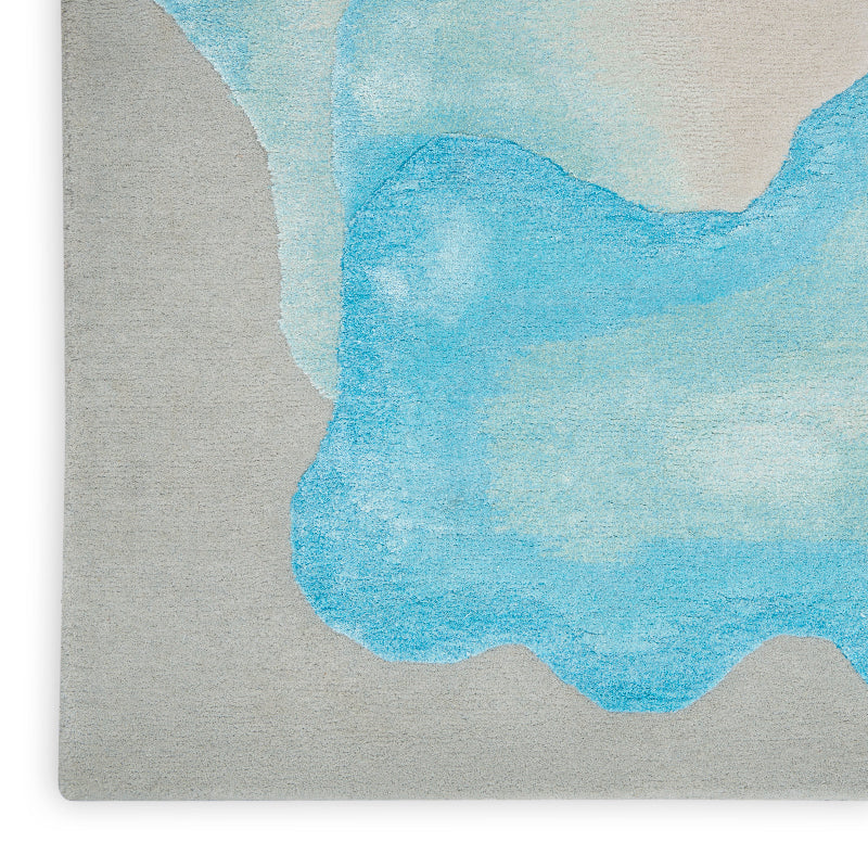 Nourison Prismatic Sea Mist Blue Rug