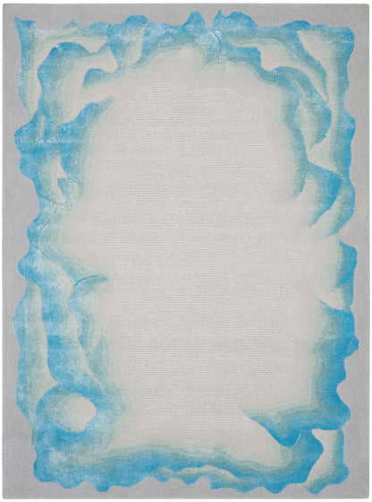 Nourison Prismatic Sea Mist Blue Rug