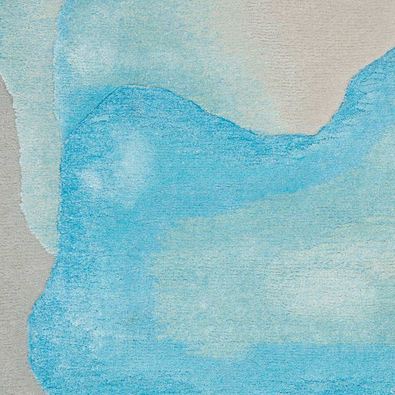 Nourison Prismatic Sea Mist Blue Rug