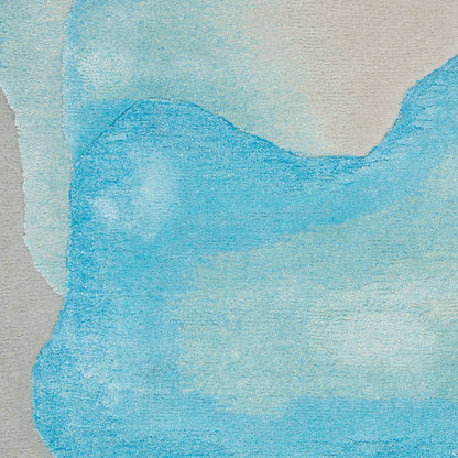 Nourison Prismatic Sea Mist Blue Rug