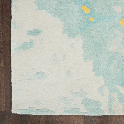 Nourison - Nourison Prismatic Seafoam Gold Rug