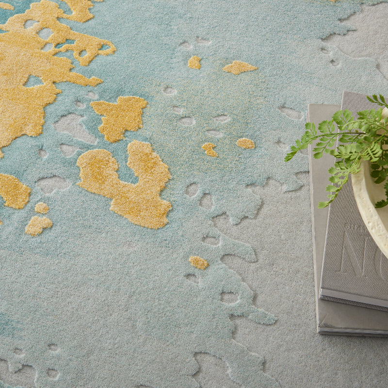 Nourison - Nourison Prismatic Seafoam Gold Rug