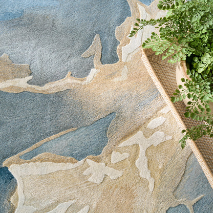 Nourison Prismatic Storm Sky Rug - Blue Multicolour