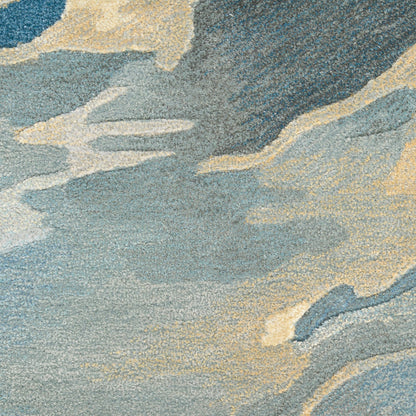 Nourison Prismatic Storm Sky Rug - Blue Multicolour