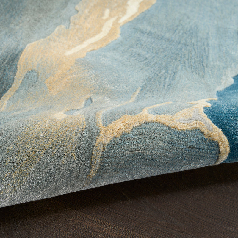 Nourison Prismatic Storm Sky Rug - Blue Multicolour