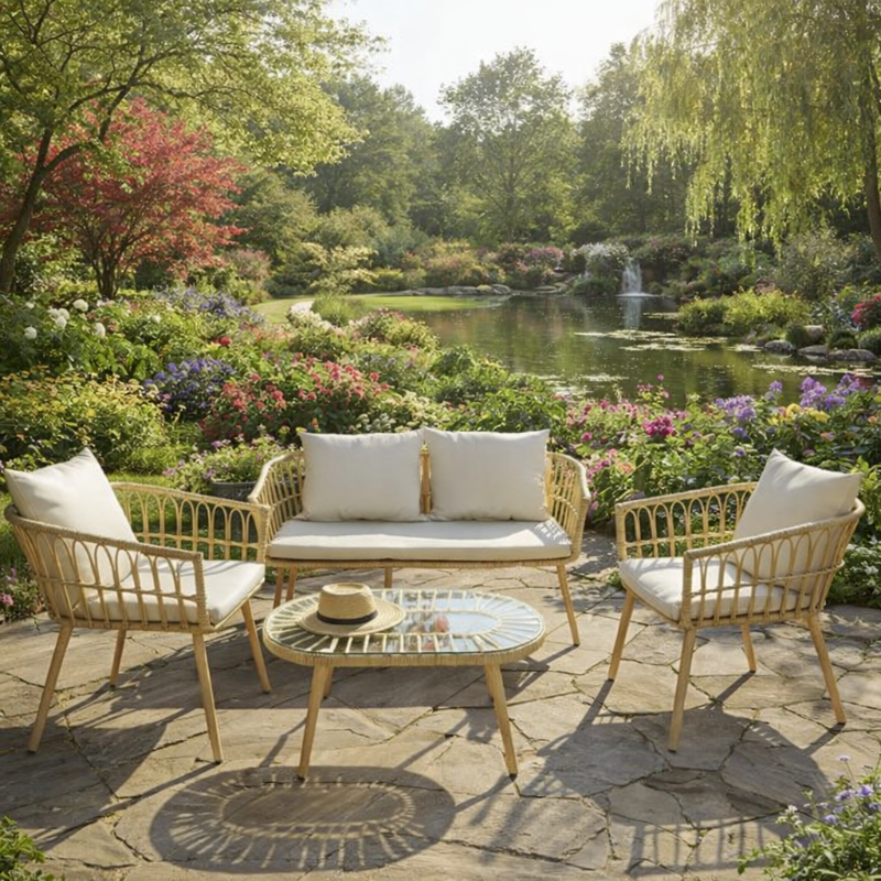Minster Rattan Four Piece Garden Set