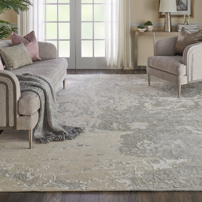 Nourison Silk Shadows Tonal Rug - Sand