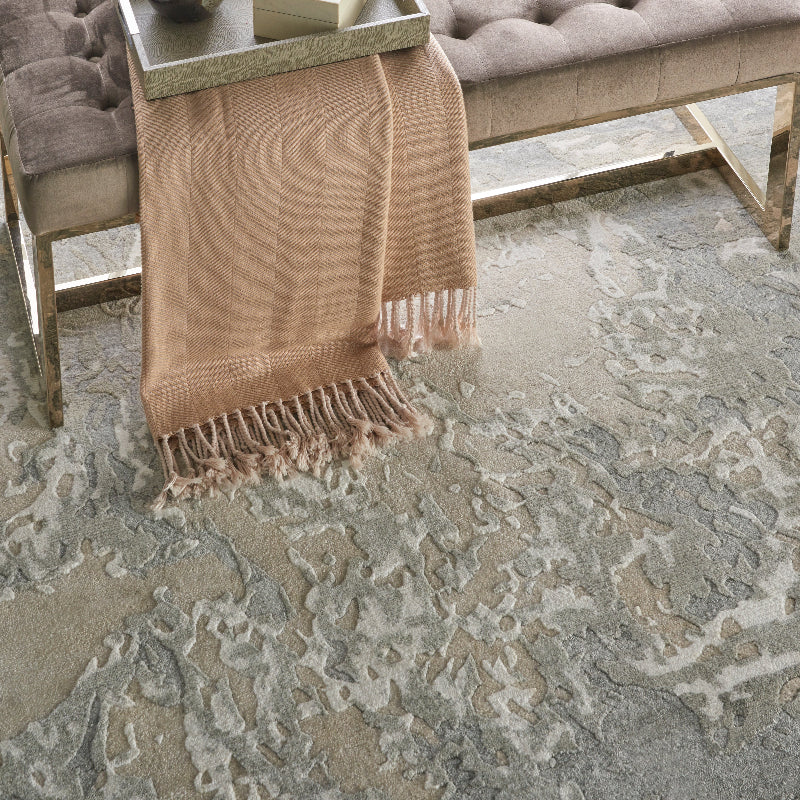 Nourison Silk Shadows Tonal Rug - Sand