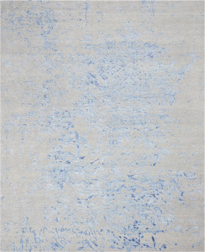 Nourison Silk Shadows Tonal Rug - Grey Blue