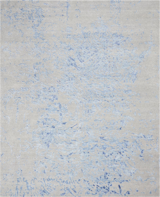 Nourison Silk Shadows Tonal Rug - Grey Blue