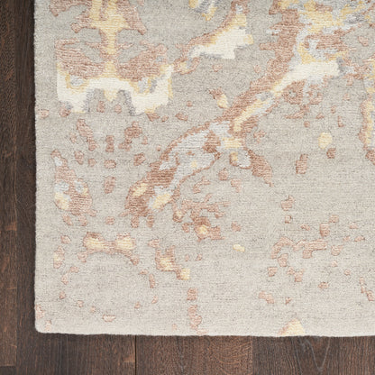 Nourison Silk Shadows Impression Rug - Silver
