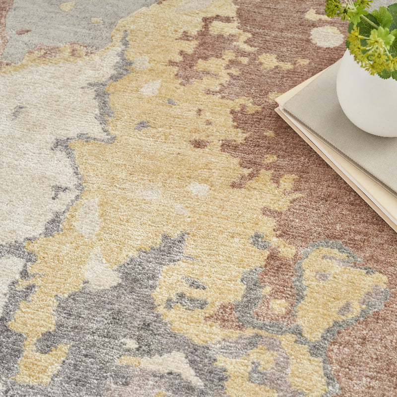 Nourison Silk Shadows Impression Rug - Silver