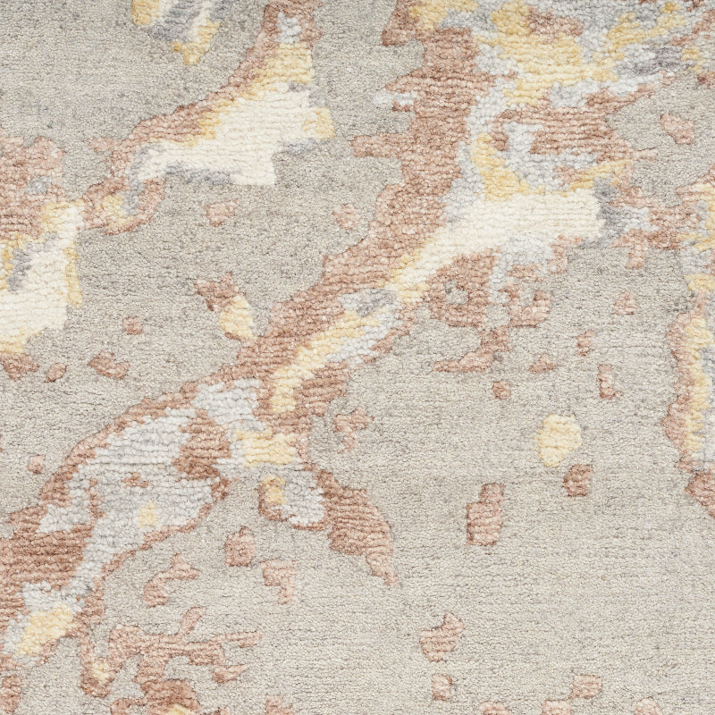 Nourison Silk Shadows Impression Rug - Silver