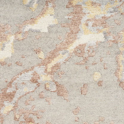 Nourison Silk Shadows Impression Rug - Silver