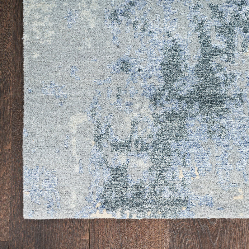 Nourison Silk Shadows Tonal Rug - Blue Sky