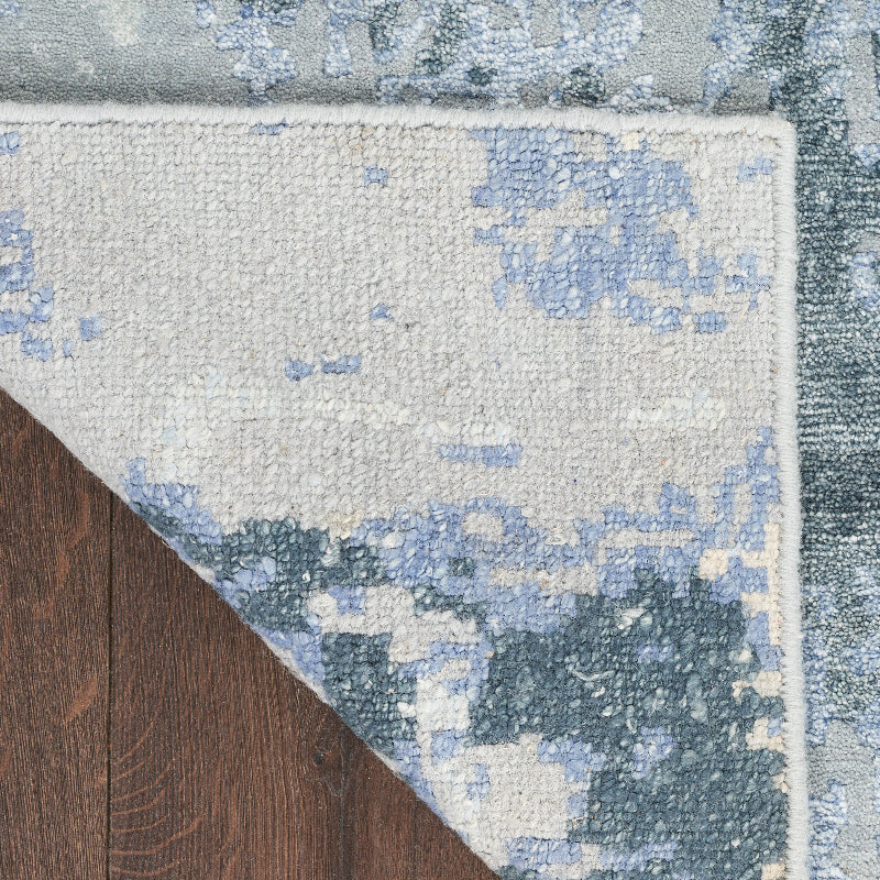 Nourison Silk Shadows Tonal Rug - Blue Sky