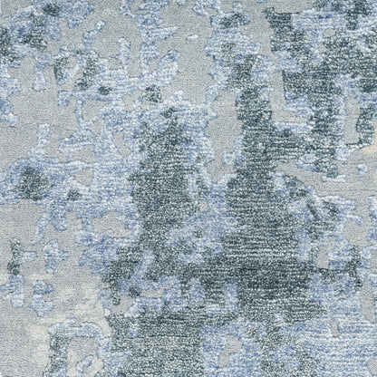 Nourison Silk Shadows Tonal Rug - Blue Sky