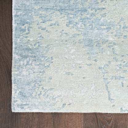 Nourison Silk Shadows Tonal Rug - Blue Green