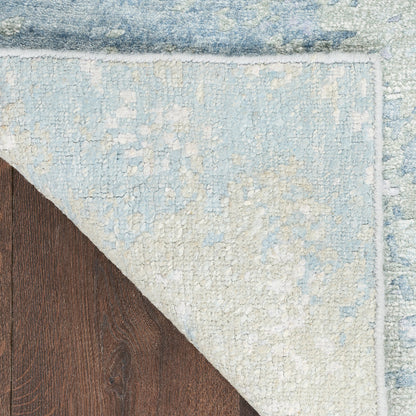 Nourison Silk Shadows Tonal Rug - Blue Green