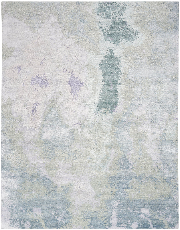 Nourison Silk Shadows Tonal Rug - Blue Green