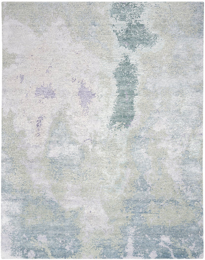 Nourison Silk Shadows Tonal Rug - Blue Green